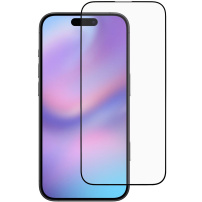 Kaljeno 3D steklo s črnim okvirjem za iPhone 17