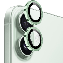 NORTHJO stekla s kovinskim okvirjem za zaščito leč zadnje kamere za iPhone 17 - zelena