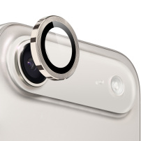 NORTHJO steklo s kovinskim okvirjem za zaščito leče zadnje kamere za iPhone Air - sivo