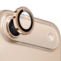 NORTHJO steklo s kovinskim okvirjem za zaščito leče zadnje kamere za iPhone Air - zlato