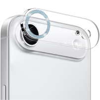NORTHJO kaljeno steklo z bleščečimi okvirji za zaščito leč fotoaparata za iPhone Air - svetlo modra