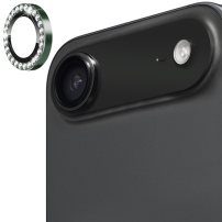 ENKAY steklo z okrasnimi kamenčki za zaščito leče zadnje kamere za iPhone Air - zeleno