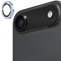 ENKAY steklo z okrasnimi kamenčki za zaščito leče zadnje kamere za iPhone Air - svetlo modro