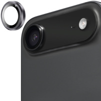 ENKAY kaljeno steklo s kovinskim okvirjem za zaščito leče zadnje kamere za iPhone Air - sivo
