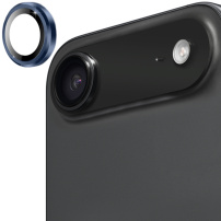 ENKAY kaljeno steklo s kovinskim okvirjem za zaščito leče zadnje kamere za iPhone Air - temno modra