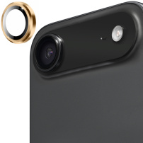 ENKAY kaljeno steklo s kovinskim okvirjem za zaščito leče zadnje kamere za iPhone Air - zlato