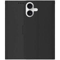 Ovitek s preklopom iz PU usnja za iPhone 17 - črn