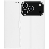 Flip ovitek iz PU usnja za iPhone 17 Pro - bel