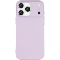 Matiran ovitek iz mehkega materiala za iPhone 17 Pro - svetlo vijoličen
