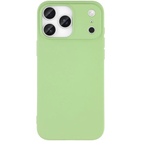 Matiran ovitek iz mehkega materiala za iPhone 17 Pro - zelen