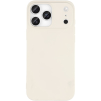 Matiran ovitek iz mehke plastike za iPhone 17 Pro Max - bež