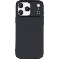 Mat ovitek iz mehkega materiala za iPhone 17 Pro Max - črn