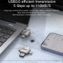 Yesido FL15 4v1 USB ključ s priključki USB-C / Lightning / USB-A / mikro USB - 256GB - srebrn