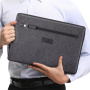 QIALINO torba za iPad do 13" / MacBook do 14" - temno siva