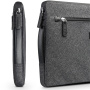 QIALINO torba za iPad do 13" / MacBook do 14" - temno siva