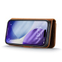 DG.Ming 2v1 snemljiv preklopni etui za iPhone 17 Pro / 18 Pro - rjav