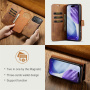 DG.Ming 2v1 snemljiv preklopni etui za iPhone 17 Pro / 18 Pro - rjav