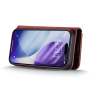 DG.Ming 2v1 snemljiv preklopni Etui za iPhone 17 Pro Max / 18 Pro Max - vinsko rdeč