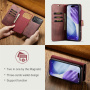 DG.Ming 2v1 snemljiv preklopni Etui za iPhone 17 Pro Max / 18 Pro Max - vinsko rdeč