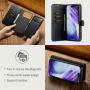 DG.Ming 2v1 snemljiv preklopni etui za iPhone 17 Pro Max / 18 Pro Max - črn