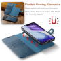 DG.Ming 2v1 snemljiv preklopni etui za iPhone 17 Pro Max / 18 Pro Max - temno moder