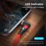 ENKAY 3-v-1 polnilni in podatkovni kabel z zamenljivimi magnetnimi konektorji – USB-A na USB-C / Lightning / mikro USB – 1 m – črn