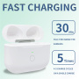 Nadomestno polnilno ohišje s priključkom USB-C za AirPods 3 - belo