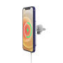 X16 magnetno držalo za avto za zračnik z brezžičnim polnjenjem za iPhone - črne barve