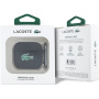 Lacoste Croc Logo silikonski ovitek s karabinom za AirPods 4 / 5 - črn