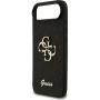 Guess Fixed Glitter 4G Metal Logo bleščeč ovitek za iPhone Air - črn