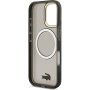 Lacoste Frosted Finish Gold Logo ovitek z MagSafe za iPhone 17 - siv
