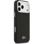 Lacoste Iconic Petit Pique Camera Stand ovitek z MagSafe za iPhone 17 Pro Max - črn