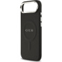 Guess Saffiano ovitek z MagSafe za iPhone Air - črn