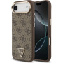 Guess 4G Triangle Logo Gold Frame ovitek z MagSafe za iPhone Air - rjav