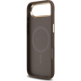 Guess 4G Triangle Logo Gold Frame ovitek z MagSafe za iPhone Air - rjav