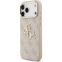 Guess 4G Metal Logo Gold Frame ovitek za iPhone 17 Pro Max - roza