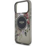Guess IML Flowers Strap ovitek s trakom in MagSafe za iPhone 17 Pro Max - siv