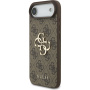 Guess 4G Metal Logo Strap ovitek z vrvico za iPhone Air - rjav