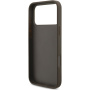 Guess 4G Metal Logo Strap ovitek z zanko za iPhone 17 Pro Max - rjav