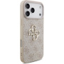 Guess 4G Metal Logo Strap ovitek z vrvico za iPhone 17 Pro Max - roza