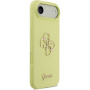 Guess 4G Metal Logo silikonski ovitek za iPhone Air - neonsko rumen
