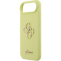 Guess 4G Metal Logo silikonski ovitek za iPhone Air - neonsko rumen