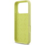 Guess 4G Metal Logo silikonski ovitek za iPhone 17 Pro - neonsko rumen