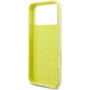 Guess 4G Metal Logo silikonski ovitek za iPhone 17 Pro Max - neonsko rumen
