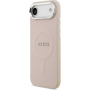Guess Saffiano ovitek z MagSafe za iPhone Air - roza