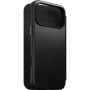 Nomad Modern Leather Folio ovitek s poklopom z MagSafe za iPhone 17 Pro Max - črn
