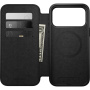 Nomad Modern Leather Folio ovitek s poklopom z MagSafe za iPhone 17 Pro Max - črn