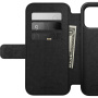 Nomad Modern Leather Folio ovitek s poklopom z MagSafe za iPhone 17 Pro Max - črn