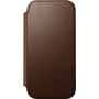 Nomad Modern Leather Folio ovitek s poklopom z MagSafe za iPhone 17 - rjav