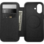 Nomad Modern Leather Folio ovitek s poklopom z MagSafe za iPhone 17 - rjav